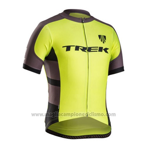 2016 Abbigliamento Ciclismo Trek Bontrager Nero e Giallo Manica Corta e Salopette